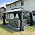 PURPLE LEAF 10' x 14' Hardtop Gazebo with String Lights Galvanized Steel Double Roof Gazebo with Aluminum Frames Outdoor Large Pavilion Gazebo for Patio Deck Garden, Light Grey