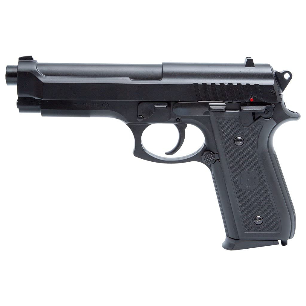 2EAGLE Pack de Pistola de Airsoft PT92 con Muelle/Material: plástico de Alta Resistencia y Culata metálica/Potencia 0,5 Joule/entregado con Accesorios