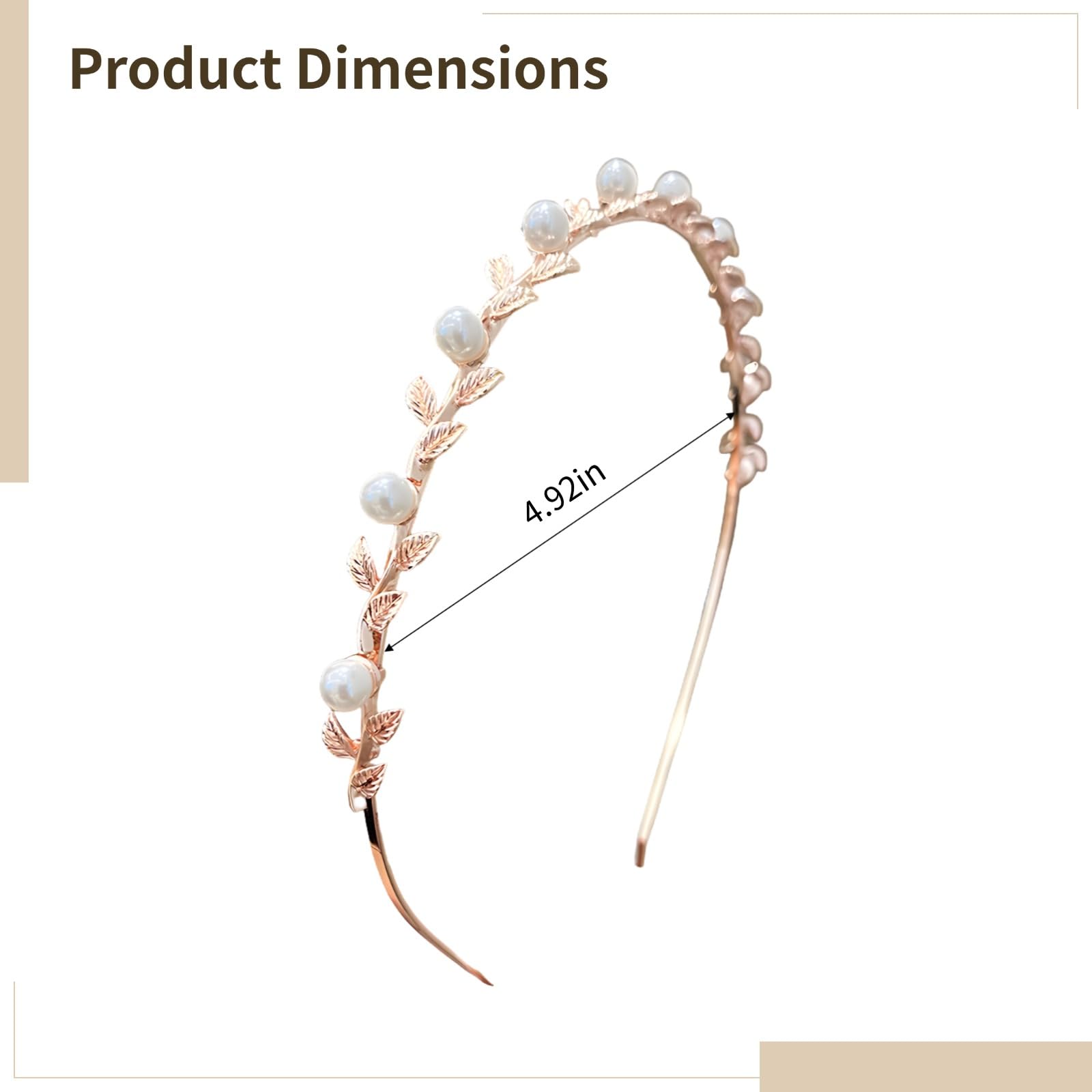 2 Stk. Blumen-Perlen-Haarreif für Hochzeit, Haaraccessoire, verstellbarer Metall-Kopfschmuck in Silber und Roségold, passend für Blumenmädchen und besondere Anlässe, mit zartem Blütendesign