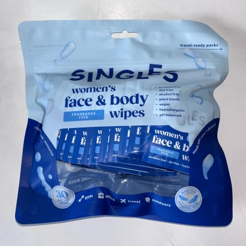 Singles Women's Face & Body Wipes UNSCENTED 30ct image 3