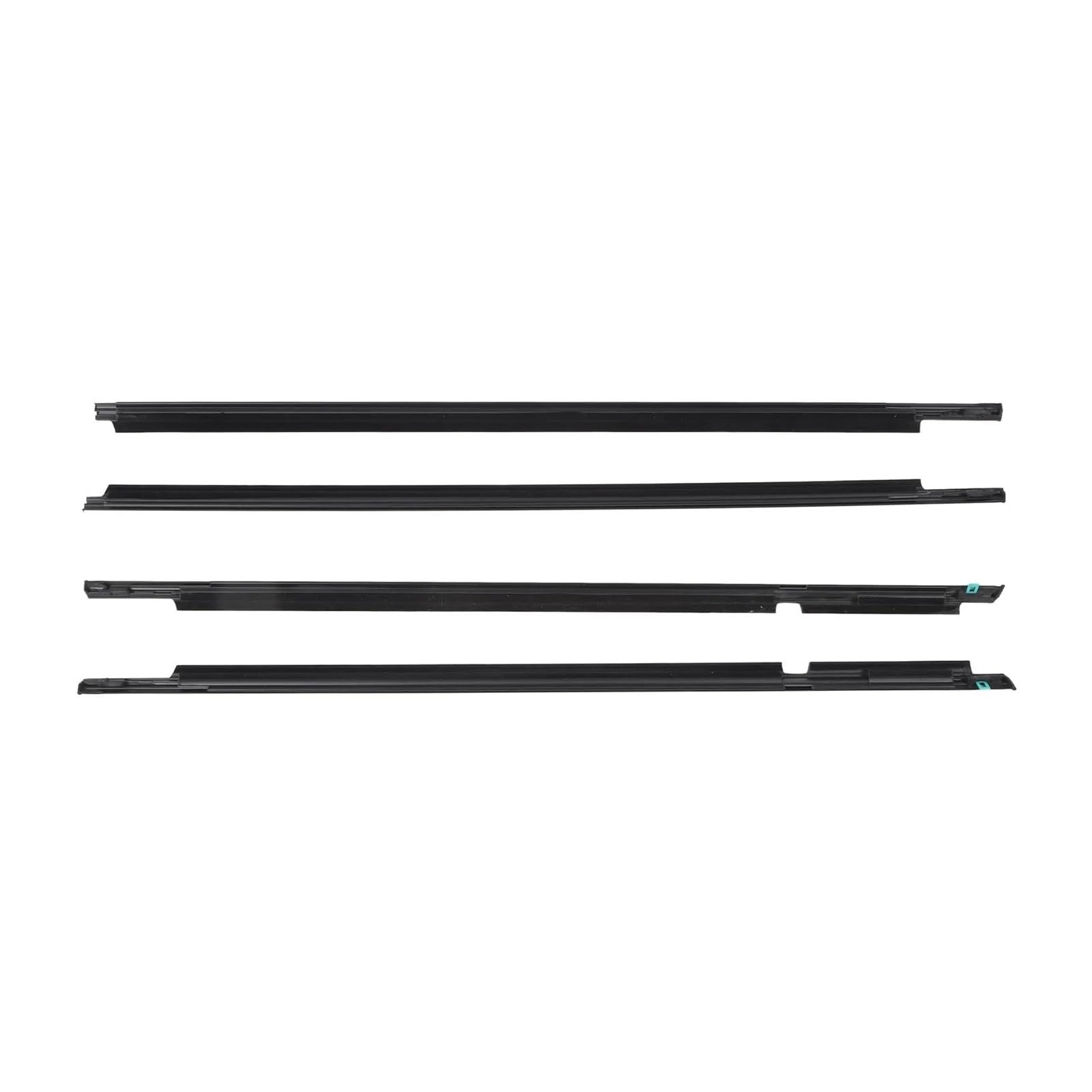 Mltlkppvng Black Car Seal Strip 4Pcs Car Window Weatherstrip Seal Trim Belt 75711-60061 For Toyota For Land Cruiser Prado 120 Series 2003-2009