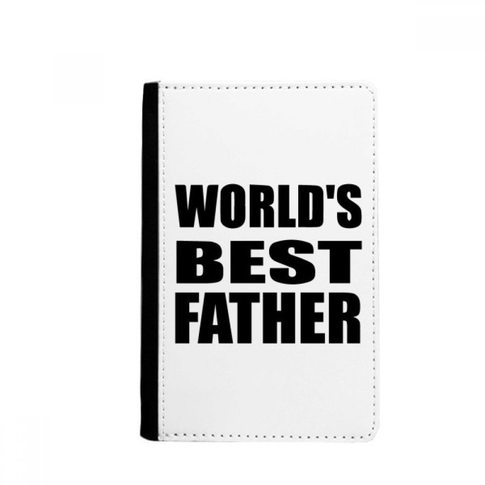 DIYthinker Worldâ€™s Best Father Festival Quote Passport Holder Notecase Burse Wallet Cover Card Purse