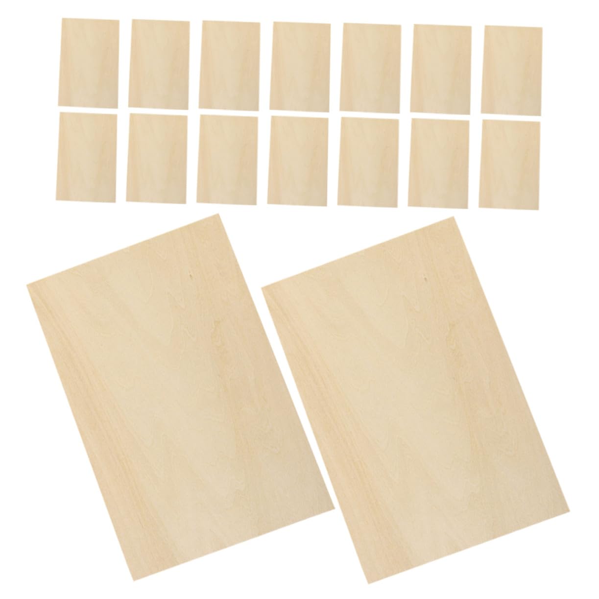 24piezas Tablero Multicapa De Madera Sin Pintar Láminas De Madera Para Manualidades Lisos Para Proyectos De Bricolaje Sin Terminar Para Crafts