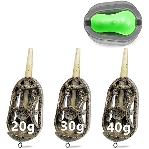 YOTO Karpfen Angeln Feeder Inline Feeder Methode für Karpfen Angeln Feeder Angeln (20g+30g+40g) Cover