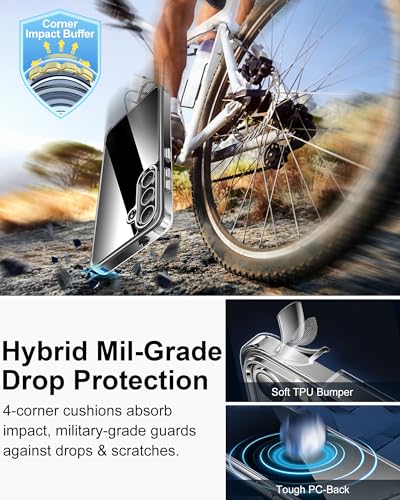 Image of HOOMIL Case for Samsung Galaxy S24 Plus, Anti-Yellowing, Crystal Clear