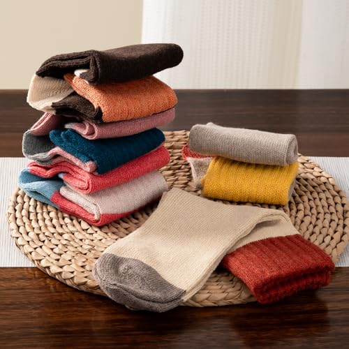 Wool Socks 5 Pairs Thickened Warm Winter Socks Cozy Gifts for Women Christmas Warmth Socks4