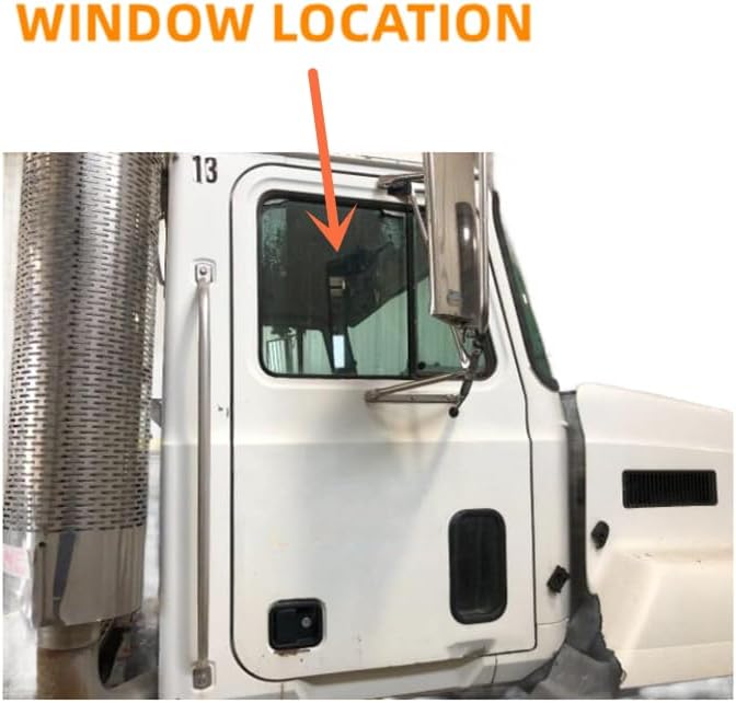 Front Door Window Glass W/Vent Style Replacement for Mack CH600 / CL600 / CX Vision / CX Pinnacle / CXU613 / CL700 Conventional Cab 1989-2018