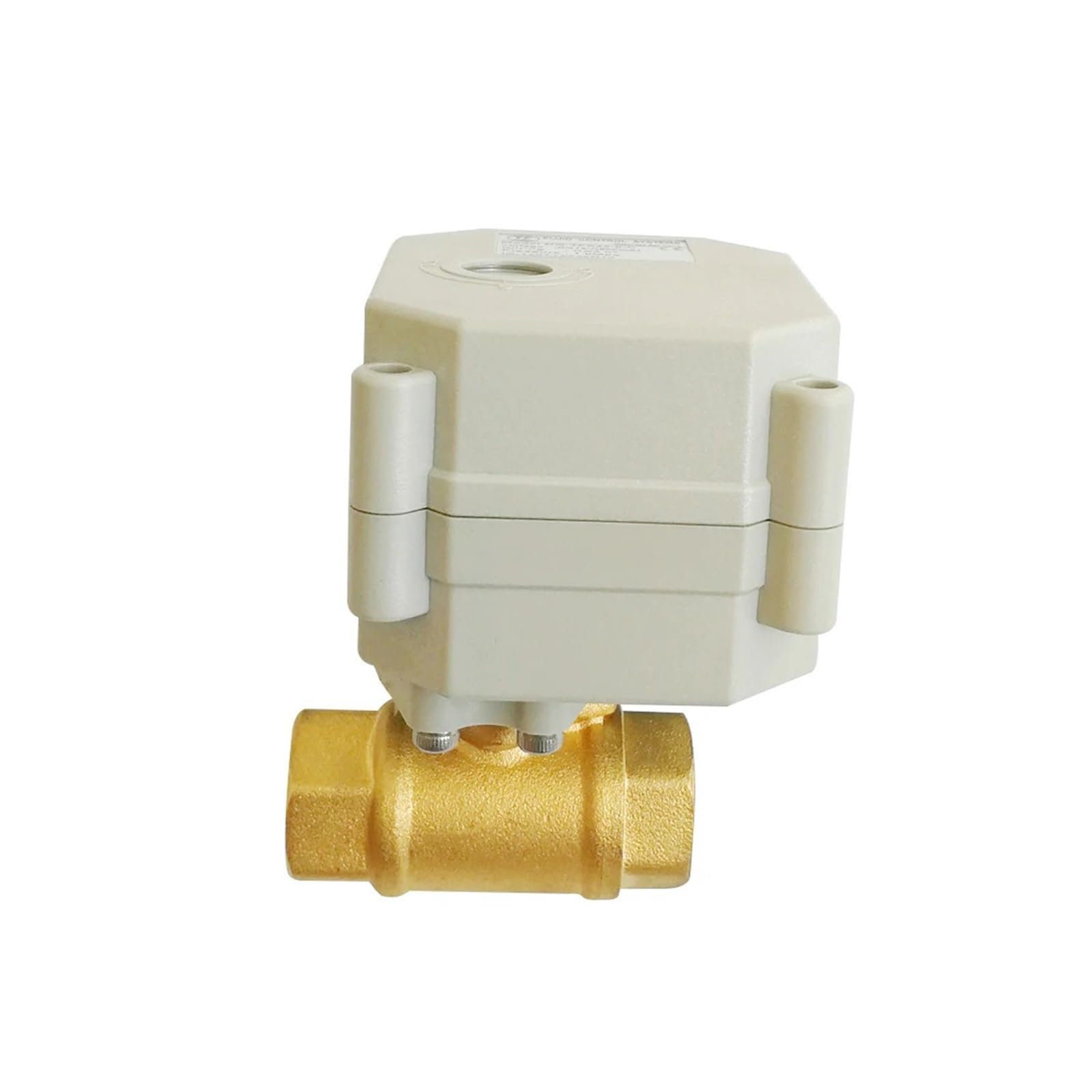 Vanne électrique 2 Voies en Laiton 1/4'' AC110V à 230V, Engrenages métalliques, Marche/arrêt, Retour par Ressort de 5 Secondes for purificateur d'eau(Bsp,AC110V to 230V-CR704)