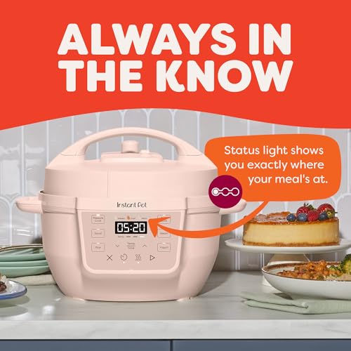 Image of Instant Pot 4QT RIO Mini 7-in-1 Multi-Cooker, Pressure Cooker, Slow cook, Saute, Steam, Rice Maker, Yogurt, & Warmer, Rosewater, 4 Quarts