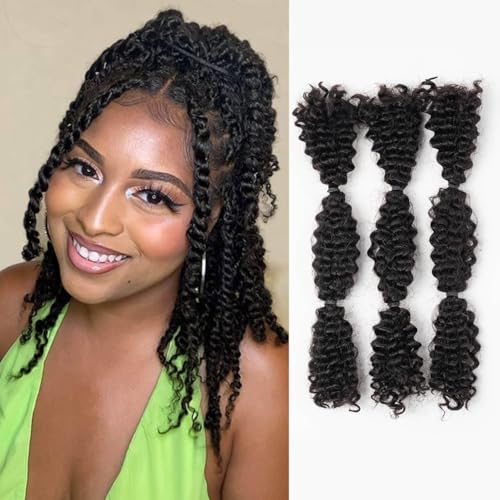 QVR Pro Kinky Curly Bulk Human Hair Extensions for Spring