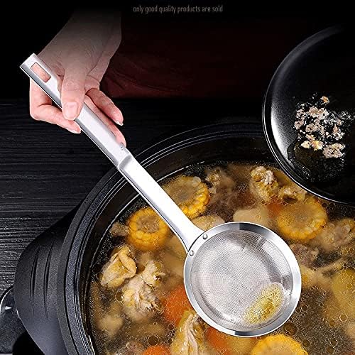 Stainless Steel Mesh Skimmer Vegetable Oil Colander Strainer Soup Pot Small Kitchen Tools(33cm)