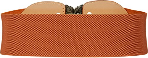 BlackButterfly 3 Inch Wide Waspie Elastic Vintage Buckle Waist Belt2