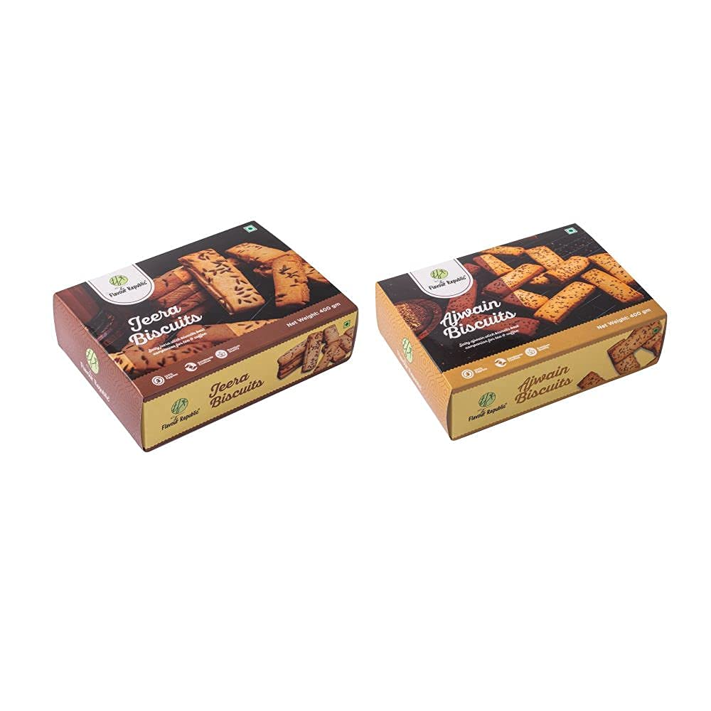 The Flavour Republic Ajwain & Jeera Biscuits Cookie s- 800 gms(Combo Pack 2 * 400 gms) (B09GVZRMH4) Amazon Price History, Amazon Price Tracker