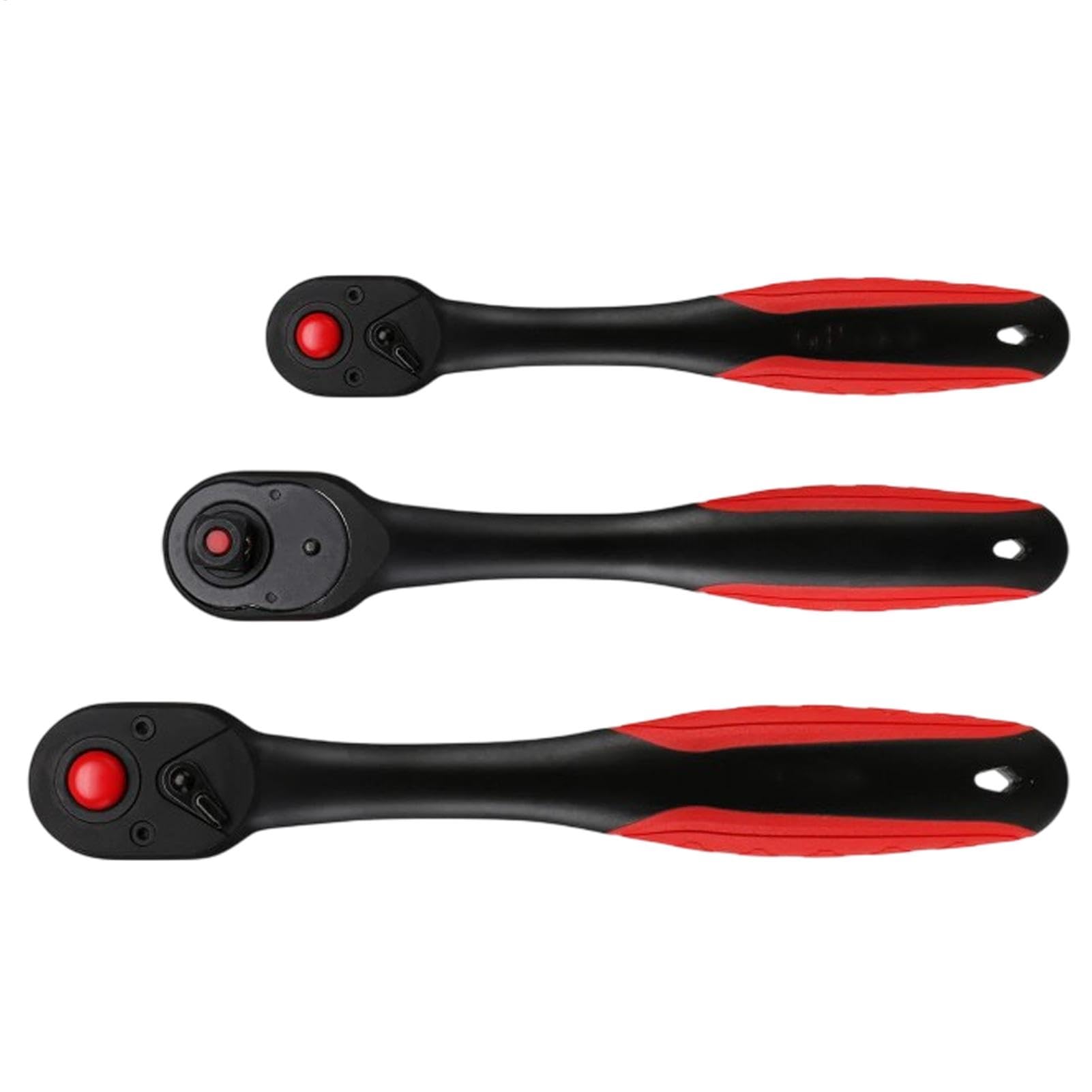 Set di chiavi a cricchetto, chiavi dinamometriche a cricchetto con manico, utensili di riparazione auto multifunzionali, chiavi a cricchetto con azionamento 3 volte per la maggior parte dei | Attacco da 1/4, 3/8, 1/2 pollici Attrezzo Manuale Reversibile c