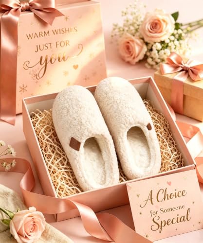 Image of Evshine Memory Foam Fuzzy Slippers for Women Curly Fleece House Shoes | Indoor Outdoor, Comfy and Warm Fur Lining, Non-slip Rubber Sole, Bedroom Slip on, Cozy, Cushioned, Machine Washable