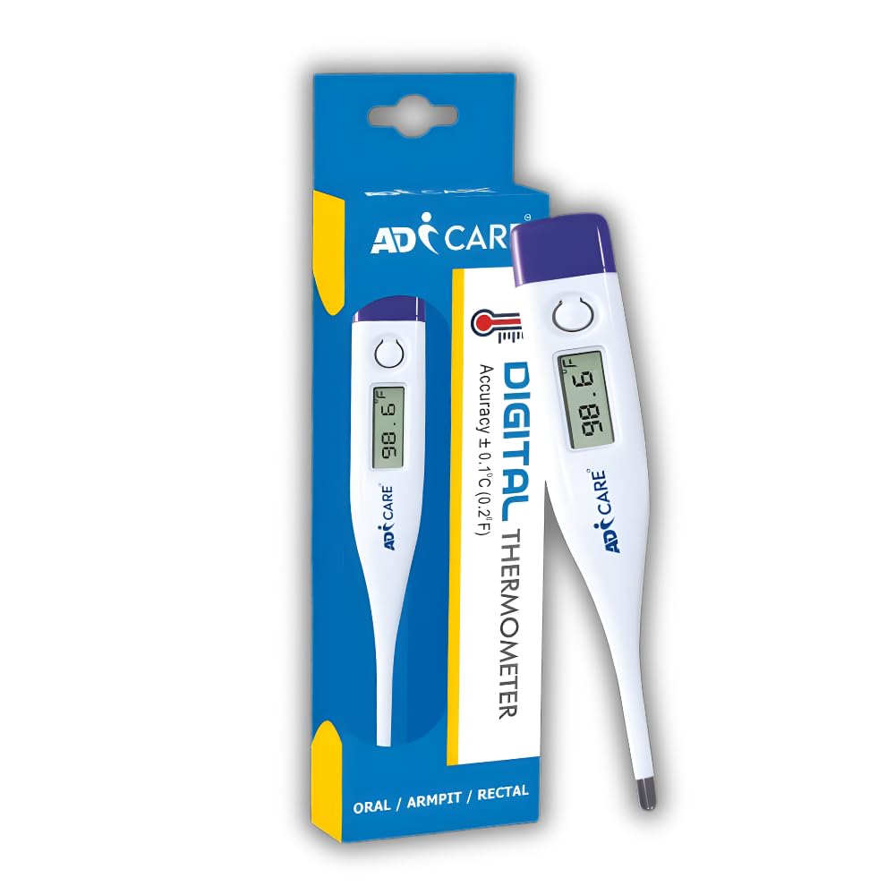 ADiCARE® Digital Oral Thermometer for Fever | High Accuracy |Digital Display | Water Resistance, 1 Count-picture-11