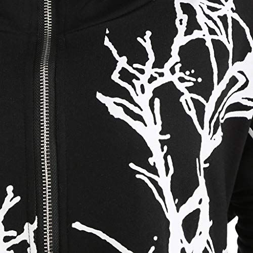 Gothic Kleidung Damen Große Größen, Steampunk Halloween Kostüm Sexy Gruselig Kapuzenkleid Hinten Lang Vorne Kurz Mantel Langarm Reißverschluss Cape Cosplay Fasching Outfit Festliche Casual Cover Up
