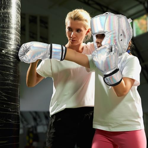 Image of Arrowbash Boxing Headgear and Gloves Set for Kids 6oz Boxing Gloves and Wrestling Headgear Sparring Equipment for Boxing Kickboxing Muay Thai BJJ Karate Training