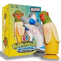 BLOOOK Monkey & Shark - Fun Party Games | Super Flip Challenge | Family Games for Adults Teenagers Kids Couples Groups | Board Game Nights | Christmas Games for Families
