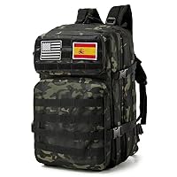 smallrun Mochilas Tácticas Militares 45L Mochila del ejército Gran Capacidad Mochila Crossfit Plegable Impermeable Mochila Montañismo, Senderismo, Acampada (NOCP, 45L)