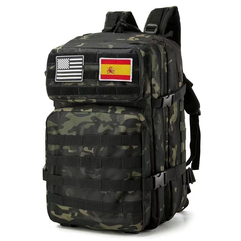 smallrun Mochilas Tácticas Militares 45L Mochila del ejército Gran Capacidad Mochila Crossfit Plegable Impermeable Mochila Montañismo, Senderismo, Acampada (NOCP, 45L)
