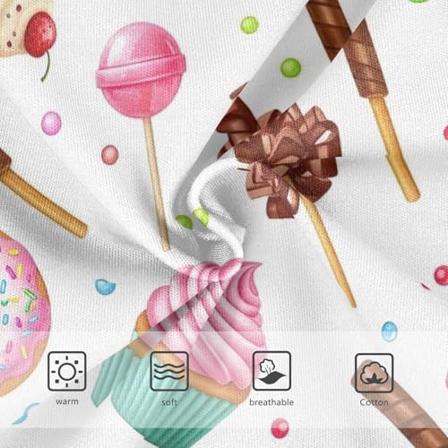 Toddler Girl Panties, Colorful Cupcakes Girls' Cotton Brief Underwear, 2T–8 Years3