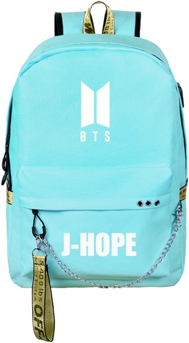 Unisex BTS Backpacks Love Yourself Tear BTS Fans School Bag J-Hope Jimin JIN JUNG KOOK RM SUGA V Gift for Children(Green,94 J-Hope)