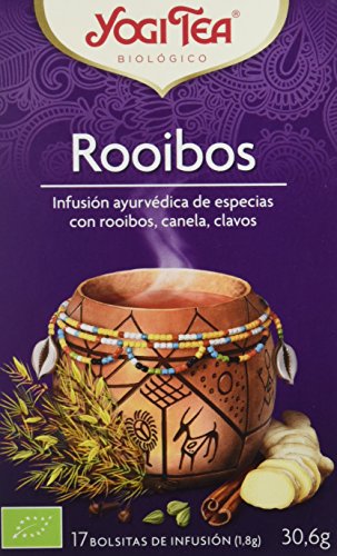 Yogi Tea - Rooibos, Infusión Ayurvédica de Especias con Rooibos, Canela y Clavo - 17 Bolsitas, 30,6g Cover