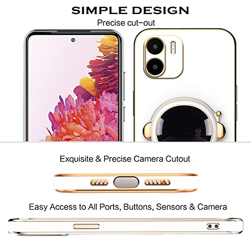 Coque Redmi A2 silicone souple antichoc blanche pour éviter les rayures