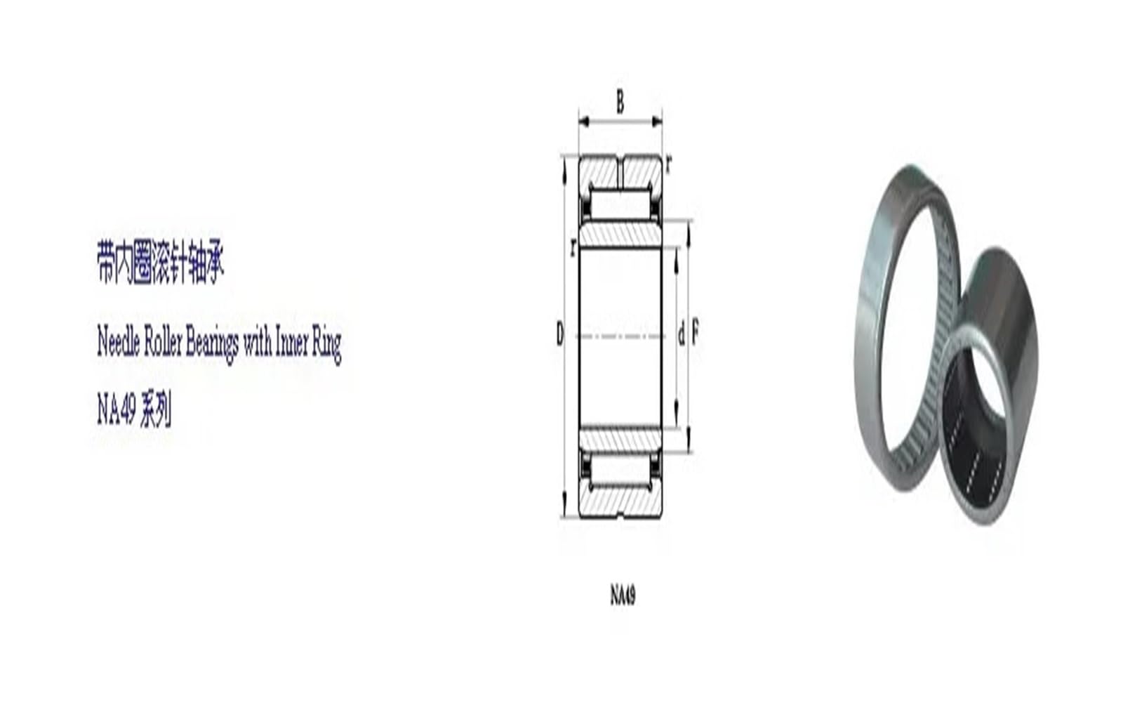 Lot de 10 roulements à Aiguilles Robustes NA4904, 20 x 37 17 mm, Bague intérieure