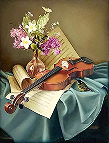 Peinture d'art diamant guitare 5D, le cadeau amusant pour adultes créatifs