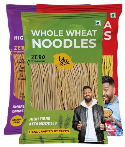 See full amazon price history chart for Yu Foodlabs Noodles Combo Pack - Whole Wheat Atta + Veg Hakka + Fab High Protein Noodles - Extra Long & Extra Soft - No Preservatives & 100% Natural - Just Boil - Ready in 5 mins - 450grams Yu Foodlabs Noodles Combo Pack - Whole Wheat Atta + Veg Hakka + Fab High Protein Noodles - Extra Long & Extra Soft - No Preservatives & 100% Natural - Just Boil - Ready in 5 mins - 450grams (B0CRNVD86X) Amazon Price History, Amazon Price Tracker