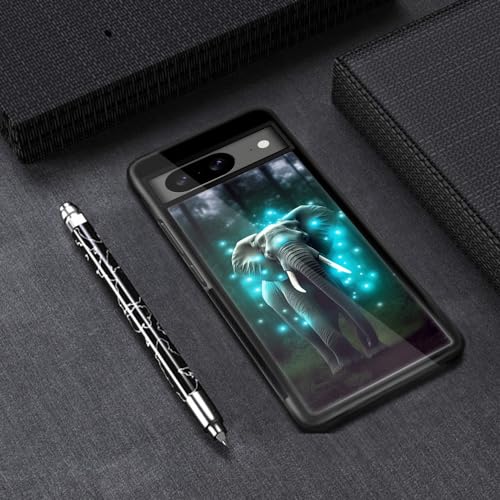 Coque Google Pixel 8 motif éléphant bleu pour vos sorties