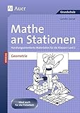  Mathe an Stationen Spezial Geometrie 1+2: Handlungsorientierte Materialien für die Klassen 1 und 2 (Stationentraining Grundschule Mathe)