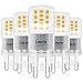 Lepro G9 LED Lampe, 3.8W 470 Lumen G9 Glühbirne, Kein Flackern und 2700k Warmweiß G9 LED Leuchtmittel Birne Ersatz 40W G9 Halogenlampe, 300° Abstrahlwinkel, Nicht Dimmbar 5er Pack