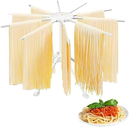 Eatbuy Noodle Drying Rack-Noodle Spaghetti Pasta Drying Rack Stand Dryer Foldable Kitchen Tool(White)