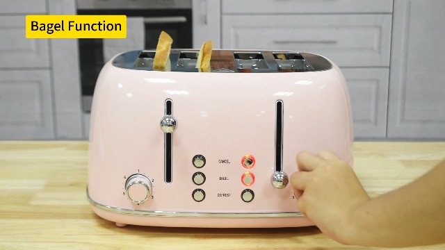 Amazon.com: Toaster 4 Slice, Retro Stainless with 6 Bread Shade