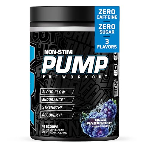 Image of All Black Everything Non Stim Pre-Workout | Preworkout Energy Drink Mix | Caffeine Free | Creatine, Beta Alanine & Citrulline | Energy Supplement for Men & Women | Blue Razz | 40 Servings
