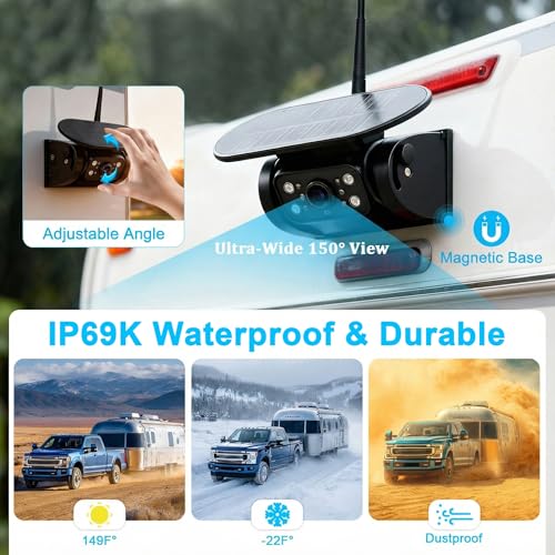 BUTOA-X X7 Wireless Solar Magnetic Camera