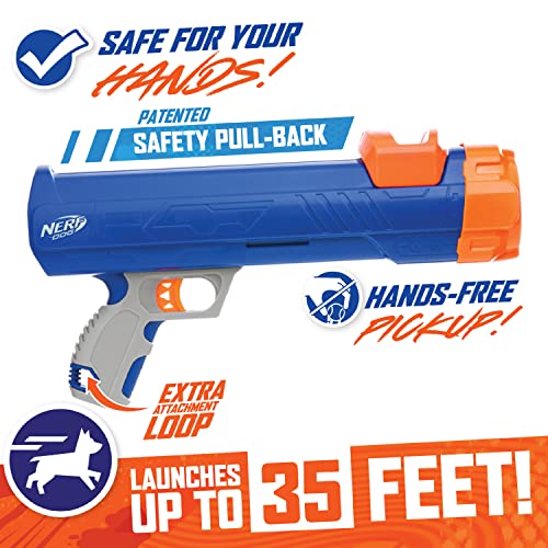 Nerf-Dog-12in-Blaster-wo-Ball-Clip-3-2in-Squeak-Tennis-Balls-Opaque-BlueOrangeGray-and-Orange-and-Blue-and-Green-Small Nerf Dog 12in Blaster wo Ball Clip 3 2in Squeak Tennis Balls Opaque BlueOrangeGray and Orange and Blue and Green Small