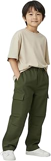 [EnDast] カーゴパンツ 長ズボン M65 キッズ 男の子 女の子 ボーイズ ガールズ カーキ オールシーズン 通年 春 夏 秋 冬 韓国子供服 110cm 120cm 130cm 140cm 150cm_201_