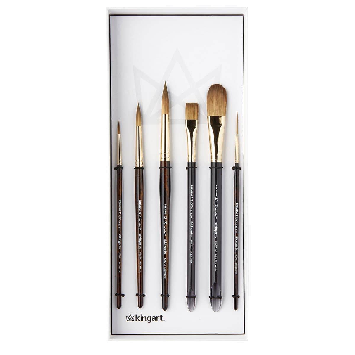 Da Vinci Colineo Synthetic Kolinsky Sable Brush - Round, Size 6, Short...