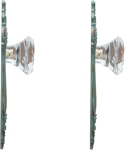 Miniatura 9 de SOFFEE DESIGN 2 tiradores de cajón de armario vintage, manijas de armario desgastadas con perilla de resina transparente, pomos de puerta para