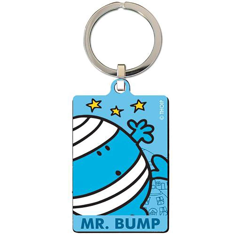 Official Blue Licensed Mr Bump - Metal Keyring