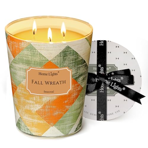 HomeLights Velas perfumadas | Large Jar 960g Vela de soja natural...