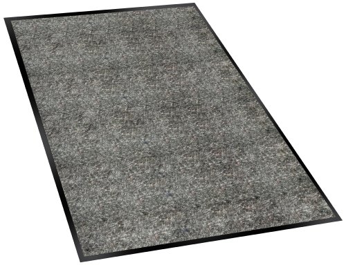 Guardian Silver Series Indoor Walk-Off Floor Mat, Vinyl/Polypropylene, 4'x8', Charcoal