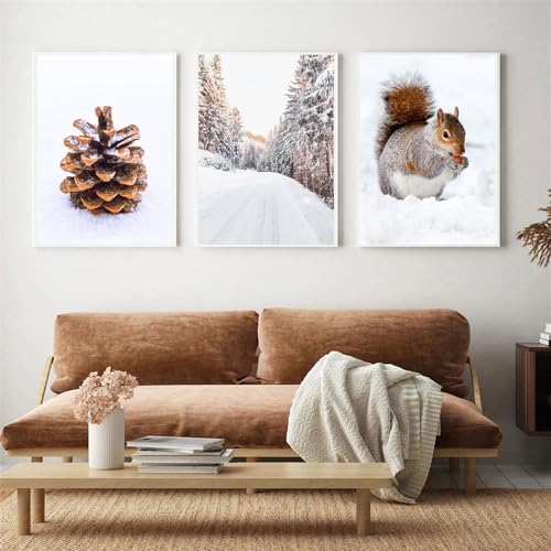 Affiche 30x50cm Cerf Foret Flaneur Deco Cuisine Nord