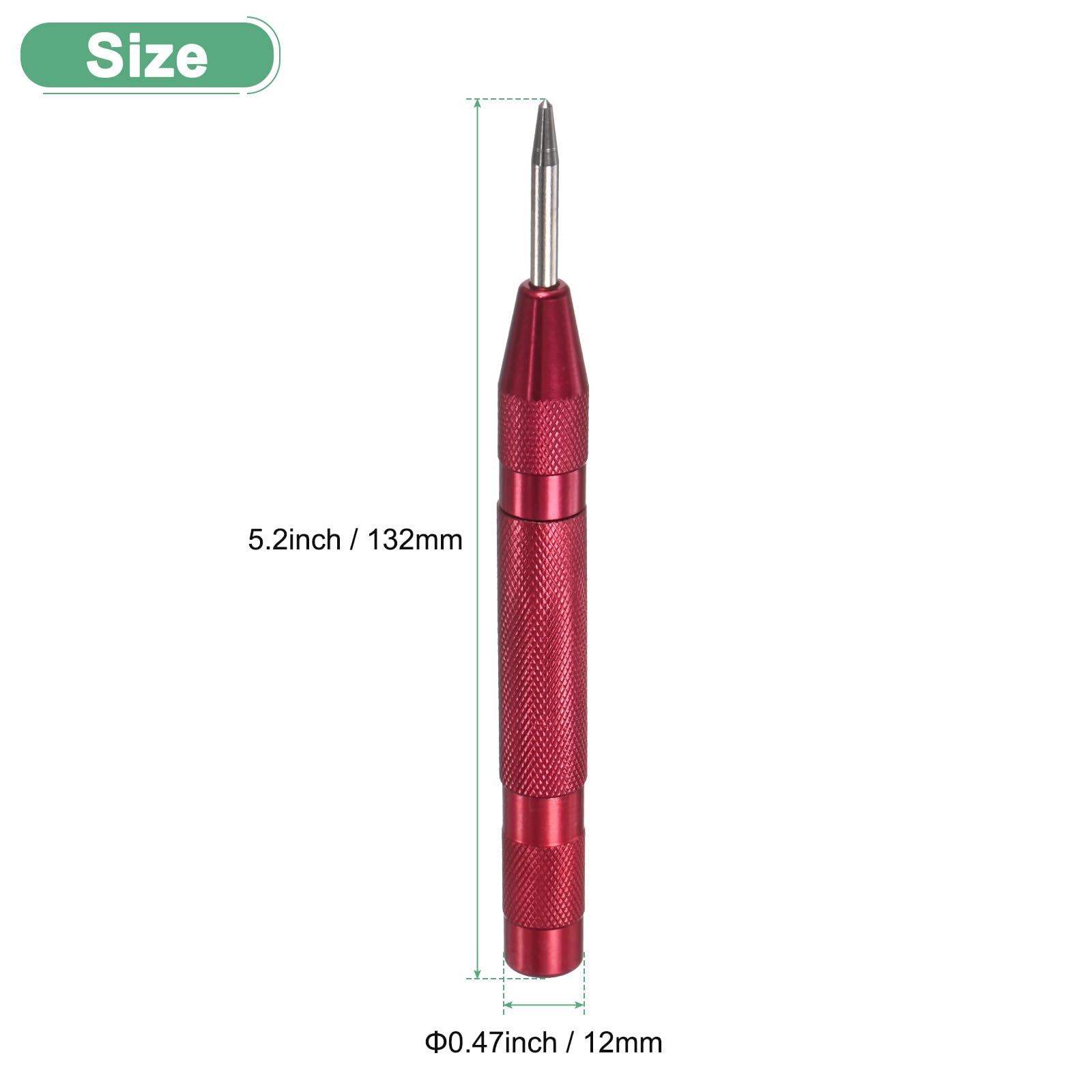 M METERXITY 1-Pack Automatic Center Punch - Image 3