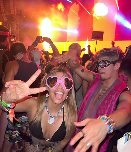 Heart Shaped Sunglasses Fashion Ski Goggles Oversize Love Glasses for Women Men Fun Eyewear Eyeglass3