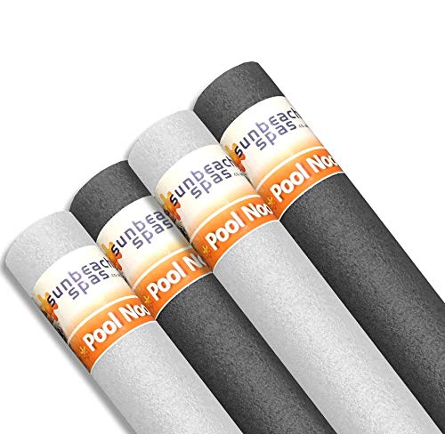 Sunbeach Spas Pool Noodle Halloween 4 Pack - Spooky Skeleton Foam Woggle (2x Black, 2x White)